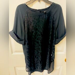 Banana Republic sheer front blouse